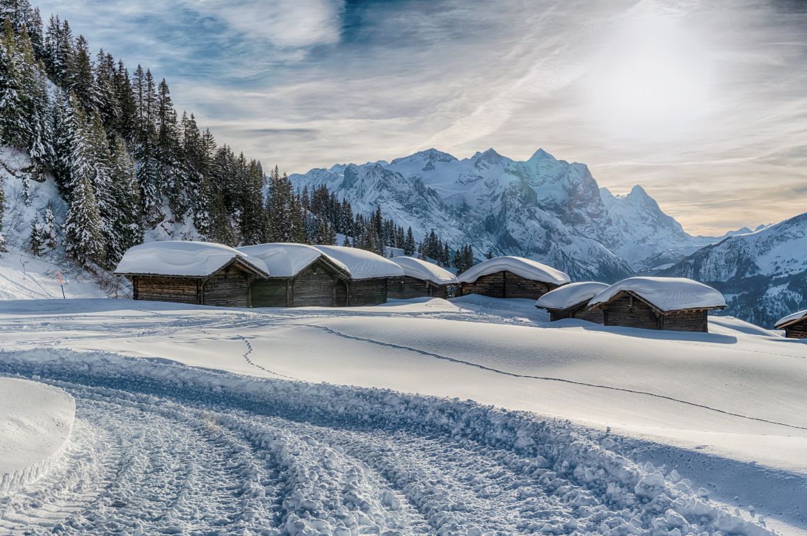 Zasněžené středisko Meiringen - Hasliberg