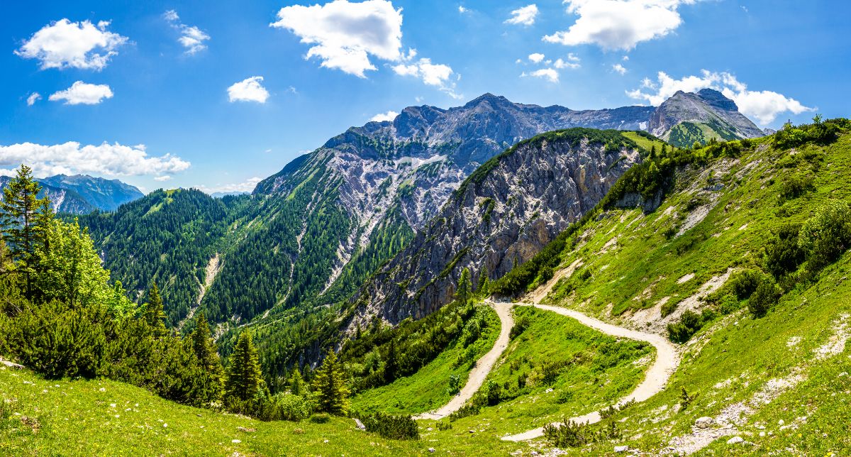 Pohoří Karwendel u Innsbrucku